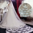 thumbnail image 4 of Visland 300CM avec Filet Peigne Voile de Mariée Couche Simple Voile Long Accessoires pour Cheveux, 4 of 7