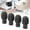 Grey, variant on Riousery 4PCS Drumstick Silent Practice Tip Silicone Stretchable Percussion Mute Replacement for Drummers Black
