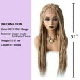 thumbnail image 2 of Lyricalhair Lace Front Box Braided Wig for Black Women Hand Braids Baby Hair front Natural Hairline Micro Twist Braid Wigs Synthetic Hairpiece, 2 of 5