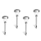 thumbnail image 3 of Luces de ruta IP44 impermeable con energía solar de acero inoxidable de acero inoxidable Lámparas para césped jardín hierba patio Paquete de luz blanca de 4 tholdsy HA011813-01B, 3 of 7