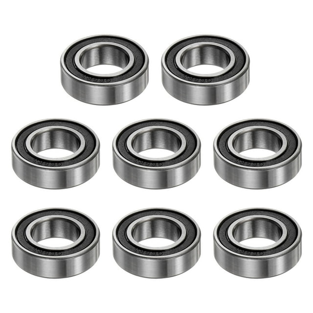 Unique Bargains 689-2RS Roulements à Billes 9mmx17mmx5mm Acier Chromé Double Étanchéité Lot de 8