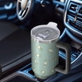 thumbnail image 6 of 40oz Pioneer Flower Floral Print Pattern Insulated Tumbler with Handle, BPA-Free Leak Proof Lid and Straws, Double Wall Vacuum, Hot 12h/Cold 34h, 6 of 6