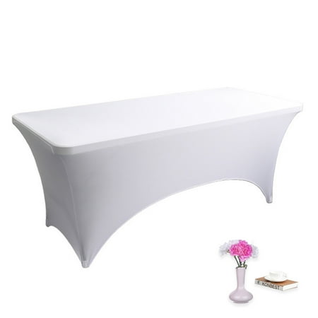 

Spandex Tablecloth Washable and Wrinkle Resistant Stretch Rectangular Patio Table Cover