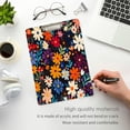 thumbnail image 3 of FORMRS Acrylic Clipboard with Low Profile Clip Standard A4 Letter Size, 12.5" x 9", Bright Colorful Flowers Pattern, 3 of 8