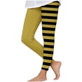thumbnail image 4 of QSAWXQZ Girls' Halloween Leggings Elastic Waist Striped Stretch Soft Casual Pants Workout Bottoms 5 Years, 4 of 6