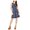 Blue - navy, variant on Michael Kors Womens Sweater Fit & Flare Dress, Blue, XX-Small