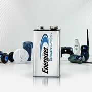Energizer Lithium 9V Batteries (1 Pack), Lithium 9 Volt Batteries