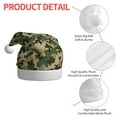 thumbnail image 4 of Haiem Camouflag Pattern Santa Hat Confortable Velvet Christmas Hat for Christmas Party Favors Fit for Adults Men Women, 4 of 6