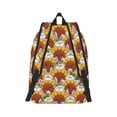thumbnail image 6 of Rocae Cartoon Sunflowers for Durable Canvas Backpack Leisure Large Bag Travel Rucksack Multi-function Backpack Small, 6 of 8