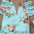 thumbnail image 5 of Bagilaanoe Newborn Baby Girl Rompers Floral Print Fly Sleeve Bodysuit 6M 12M 18M 24M Infant Summer One Piece Jumpsuit, 5 of 6