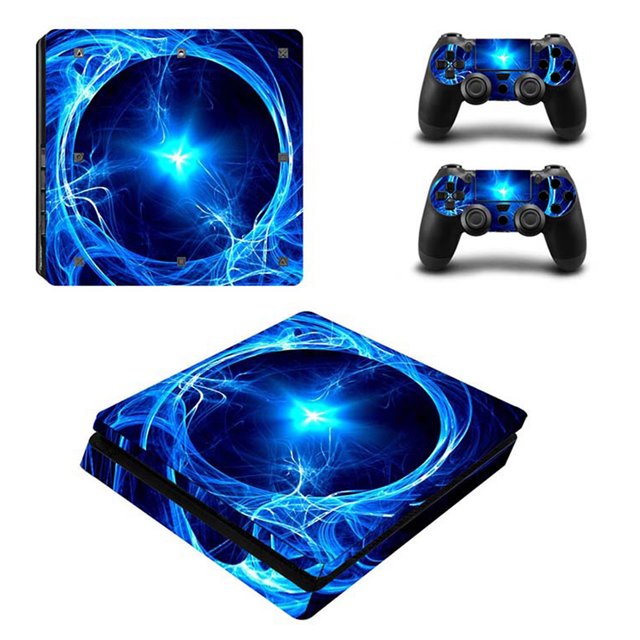 pegatinas de la consola de juegos Adhesivo de piel para PS4 Slim Decal para Sony Playstation 4 Slim Console Controller JShteea Nuevo