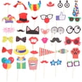 thumbnail image 1 of 36 piezas de accesorios para fotomatón, ideales para bodas, cumpleaños, carnavales, despedidas de soltera y disfraces., 1 of 7