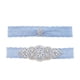 thumbnail image 4 of 2 uds nupciales de boda liga de pierna de encaje de flores muslo cinturón de encaje elástico liga de diamantes de imitación para, 4 of 7
