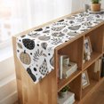 thumbnail image 4 of Fall Pumpkins Table Runner Linen Burlap Table Runner 70 Inches Long Black Brown Botanical Thanksgiving Dresser Scarves for Kitchen Island Coffee Dining Room Party Wedding Holiday Decoration 13"x70", 4 of 8