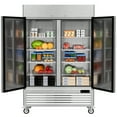 thumbnail image 2 of OUTBID 54" 49 Cu.Ft. 2 Door Stainless Steel Commercial Refrigerator and Deep Freezer WX-49RF, 2 of 8