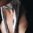 thumbnail image 2 of Accesorios de Europa y Estados Unidos, cadena de aluminio larga y sencilla personalizada, joyería, collar de bufanda de moda para mujer, 2 of 5
