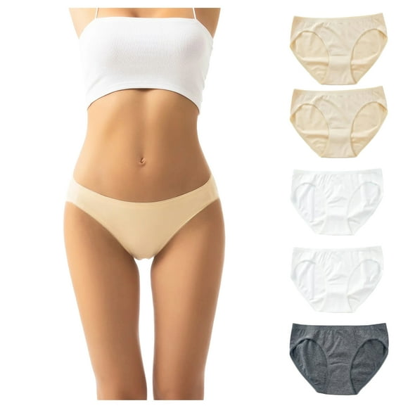 Gubotare Womens Underwear Seamless Seamless Underwear for Women No Show Panties Invisibles Briefs Soft Stretch Bikini Underwears (Grey,XS)