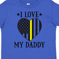 thumbnail image 4 of Inktastic Dispatcher Daddy Gold Line Emergency Boys or Girls Toddler T-Shirt, 4 of 5