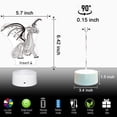 thumbnail image 5 of YSITIAN Fanmin Dragon 3D Optical Illusion Kids Lamp 3D Night Light Bedside Lamp 16 Colors with Remote Dragon Toys G1116-457, 5 of 8