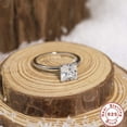 thumbnail image 2 of Sterling Silver Electroplated Geometric Round Ring For Women Gift For Her Affordable Luxury Jewelry For Everyday Wear, 2 of 6