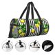 thumbnail image 3 of Balery Lemons on Striped Bolsa de Gimnasio para Mujeres y Hombres, Bolsa de Viaje Impermeable, Bolsa de Fin de Semana con Compartimento para Zapatos y Bolsillo Húmedo, 3 of 6