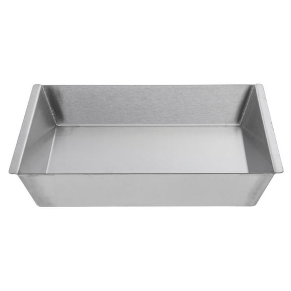 HUBERT Food Display Pan Stainless Steels with Rim Tapered - 12"L x 10"W x 2"H