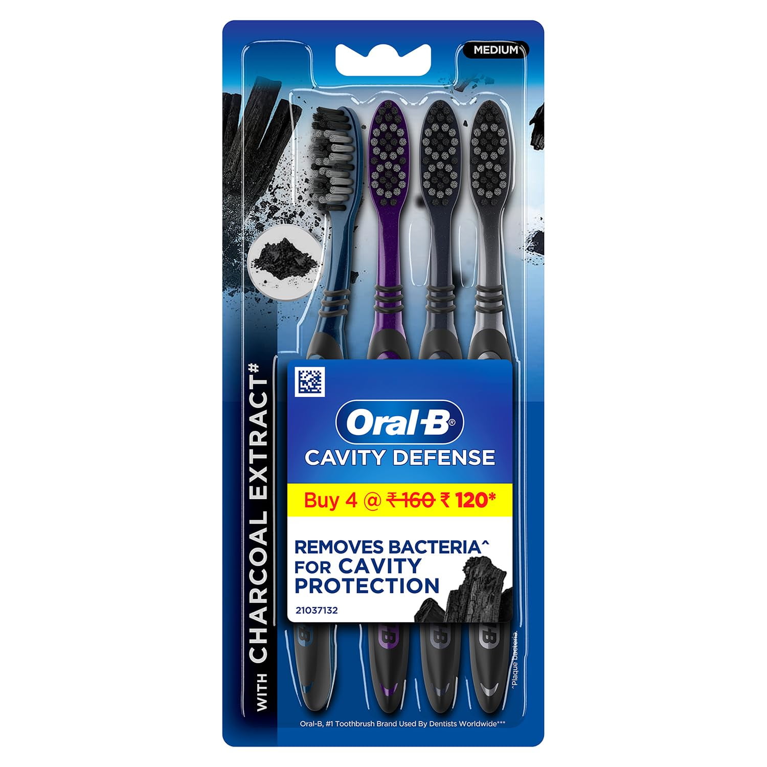 Oral-B CrossAction Manual Toothbrushes, Medium Bristles, 8 Pack