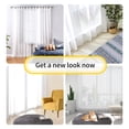 thumbnail image 5 of Sheer Curtains Embroidered Semi Sheer Voile Window Curtain Drapes for Bedroom Living Room 2 Panels,White,52"x63", 5 of 5