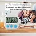 thumbnail image 3 of LCD Digital Timer Magnetic Kitchen Countdown Alarm Clock with Stand (White), 3 of 6
