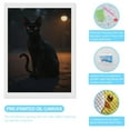 thumbnail image 3 of Diamond Art Kits for Adults - Black Cat Night Glow Lantern Poise 5d Diamond Painting for Adults, Diamond Art for Adults Beginners, Frameless Diamond Painting Kits for Adults for Home Wall Decor, 3 of 7