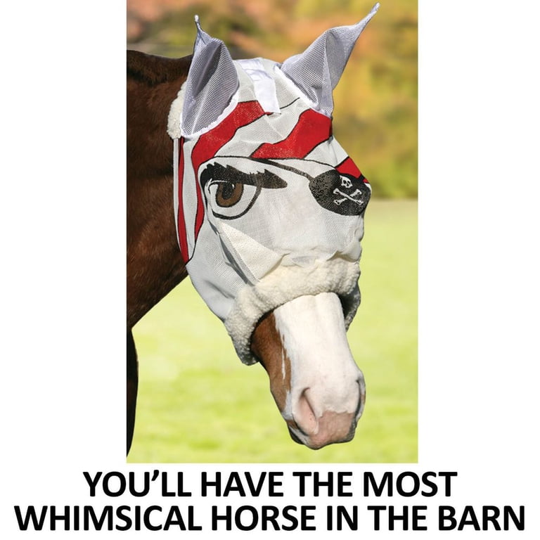 Turn Out Mask Horse Fly Mask With Ears Schneiders Dura-Mesh II Fly Horse Mask With ...