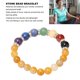 thumbnail image 3 of Pulsera de 7 Chakras que Absorbe Aceites para el Equilibrio de las emociones Pulsera de Ligera Alivio de la Ansiedad Meditación para el Uso diario ANGGREK Otros, 3 of 8