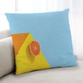 thumbnail image 1 of Ahgly Company Color Focus Orange Coussin Décoratif d'Intérieur, 18 Po X 18 Po, 1 of 6