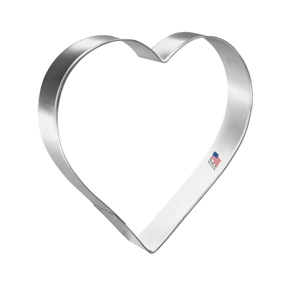 Heart Cookie Cutter 5 inches V1032 - The Cookie Cutter Shop - Tin Plated Steel Cookie Cutter