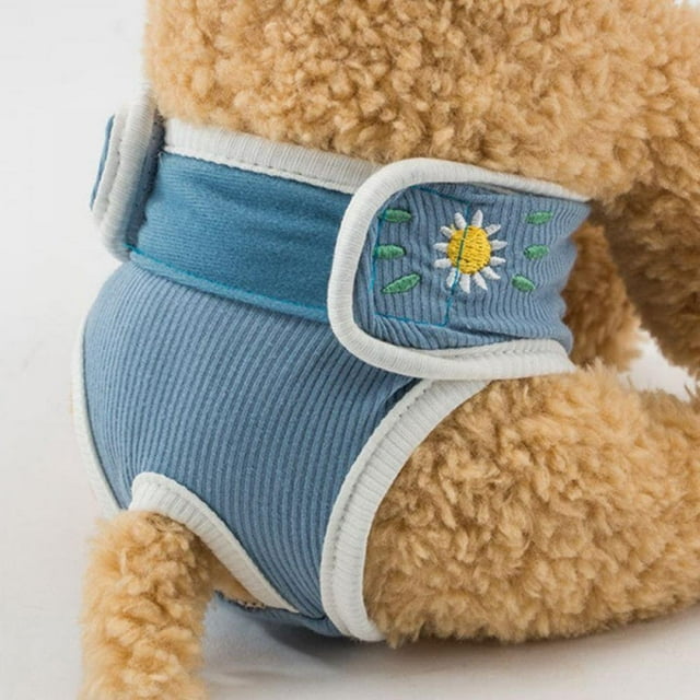 Female Dog Sanitary Pants Washable Reusable Physiological Pet Diapers Shorts Menstrual Care Pants For Small Medium Dogs