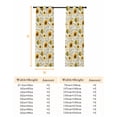 thumbnail image 6 of Vintage Sunflower Blackout Curtains for Bedroom, Summer Botanical Farmhouse Floral Thermal Insulated Kitchen Drapes with Grommets, Light Blocking Window Treatment, 2 Panels 42" x 54", 6 of 7