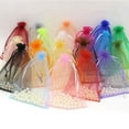 thumbnail image 3 of BalsaCircle 10 Pieces 6" x 9" Organza Favor Bags Party Favors Jewelry Pouch Candy Gift, 3 of 7
