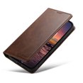 thumbnail image 2 of Case for iPhone 16 Plus, Leather Wallet Case with Kickstand RFID Blocking Credit Card Holder Magnetic Closure Shockproof Case Compatible with iPhone 16 Plus, Brown, 2 of 7