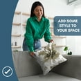 thumbnail image 4 of Americanflat 14"x14" Floral Throw Pillow with Premium Polyester - Sepia, 4 of 8