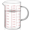 thumbnail image 1 of Vaso medidor Luvan de vidrio de 1000 ml/34 oz con 3 balanzas, 4 tazas, 1 of 8