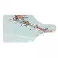 thumbnail image 1 of Music Cutting Board, Colorful Art with Musical Notes and Butterflies Springtime Inspired Party Theme, Decorative Tempered Glass Cutting and Serving Board, Wine Bottle Shape, Multicolor, by Ambesonne, 1 of 1