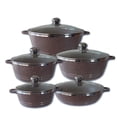 thumbnail image 1 of Batería De Cocina De Aluminio Recubrimiento De Granito 10 Pz Color Marron CHIC-FANTASY M16555-1, 1 of 6