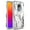 White Marble, variant on Moto G7 Power Case, Moto G7 Supra Case, Kaesar Slim Hybrid Dual Layer Shockproof Hard Cover Graphic Fashion Cute Colorful Silicone Skin Cover Armor Case for Moto G7 Power (Mandala)