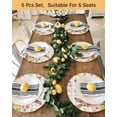 thumbnail image 4 of 13 Inch Round Placemats Set of 4, Easter Bunny Eggs Non Slip Heat Insulation PP Table Mats, Spring Tulips Rustic Rabbits Grey Plaid Washable Place Mats for Kitchen Dining Party Table Decor, 4 of 7