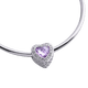 thumbnail image 2 of Charm para Pulsera LuckyLy, Dije de Corazón, Acero Inoxidable y Zirconia Cúbica, Modelo Alma plateado UNITALLA, 2 of 8