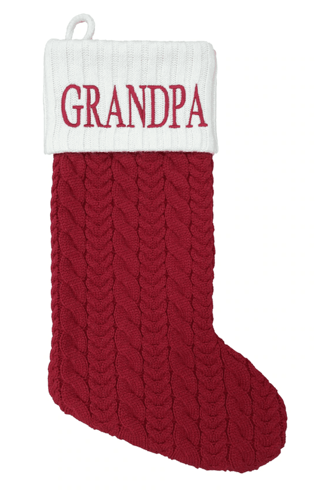 NEW St Nicholas Square Mini Christmas Stocking 6" with Choice of Initial 