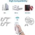 thumbnail image 4 of 2 Wii Controllers - Remote Game Controller With Silicone Case - Without Motion Plus (white), 4 of 4