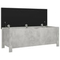 thumbnail image 2 of vidaXL Storage Box with Cushion Concrete Grey 105x40x45 cm, 2 of 4