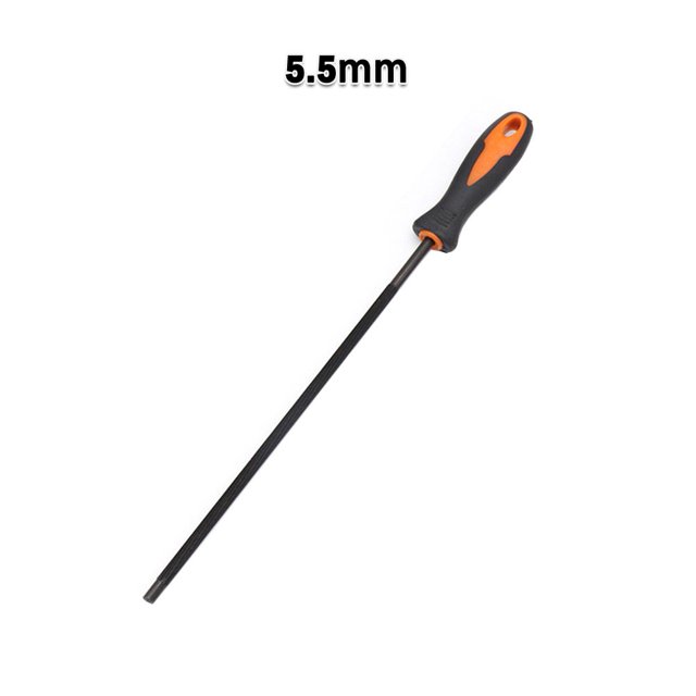 1X 4.0/4.8/5.5mm Round Tool Steel Sharpening Chainsaw Saw Chain Files Sharpener Plastic Handle Hand for Chain Saw Grinding 5.5mm