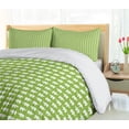 thumbnail image 5 of Ambesonne Animal Duvet Cover Set, Animal Art on Lime Green, 2-Calking, Lime Green and White, 5 of 7